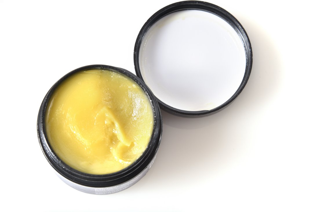 Open jar of Bubble Buds CBD Body Lube salve